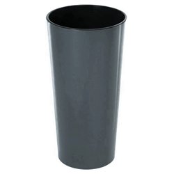 Вазон Лилия напольный 140 со вставкой 534 антрацит