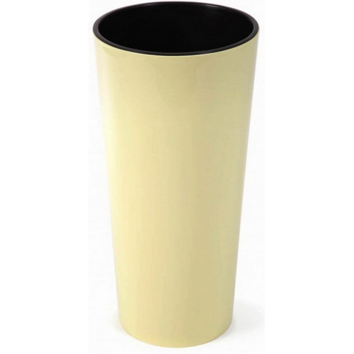 Вазон Лилия напольный 250 со вставкой 536-74 кремовый