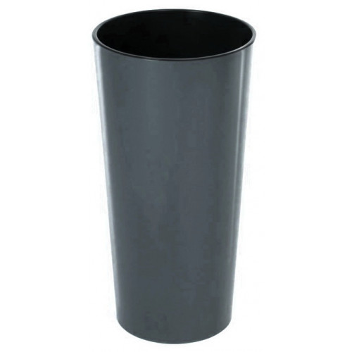 Вазон Лилия напольный 250 со вставкой 536-82 антрацит 