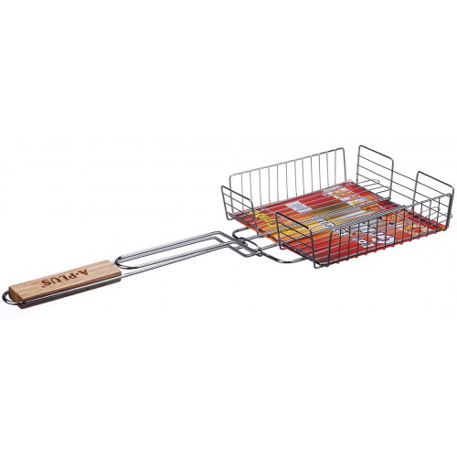 Решітка для барбекю 1894 з бортиком ручка силікон