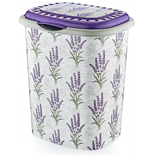 Корзина для білизни OZER-D-0012-X118 з малюнком 41л лаванда