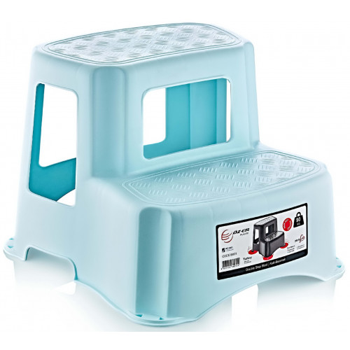 Табурет-лесенка OZER-B-001 2 ступеньки мятный