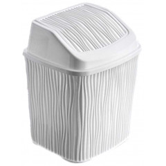 Ведро для мусора OZER-DL-006 WAVY 6,2л белый