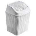 Ведро для мусора OZER-DL-006 WAVY 6,2л белый