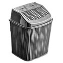 Ведро для мусора OZER-DL-006 WAVY 6,2л серый