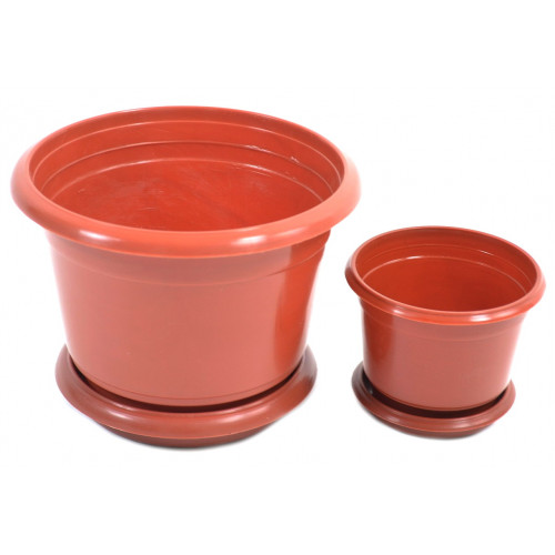 Вазон   80 с подставкой 0,2л терракот