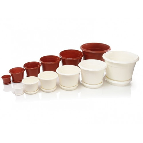 Вазон  140 з підставкою 1,0л білий