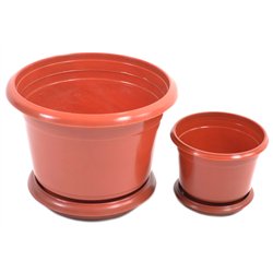 Вазон  140 з підставкою 1,0л теракот