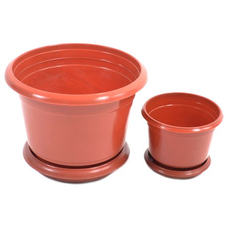 Вазон  140 з підставкою 1,0л теракот