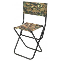 Стульчик раскладной металл 16мм со спинкой