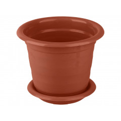 Вазон круглий 140 Кс 0,7л з підставкою теракот