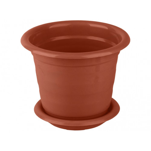 Вазон круглий 140 Кс 0,7л з підставкою теракот
