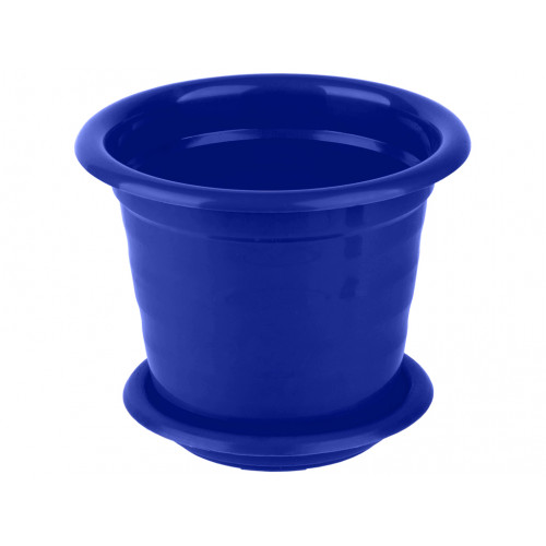 Вазон круглый 160 Кс 2,0л с подставкой синий