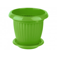 Вазон круглый 190 Кс 2,0л с подставкой салатовый
