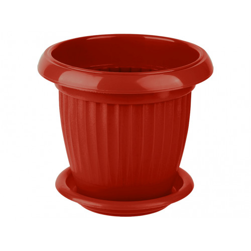 Вазон круглий 190 Кс 2,0л з підставкою теракот