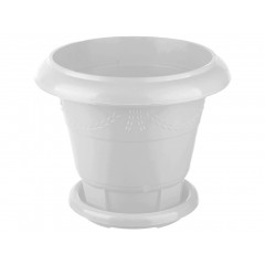 Вазон Підлоговий №2   4,0л з підставкою білий