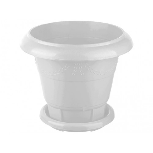 Вазон Напольный №2   4,0л с подставкой белый
