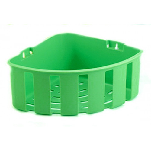 Полка №3 угловая 1-яр глубокая зеленый