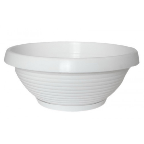 Вазон Лотос 240 з підставкою білий