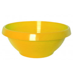 Вазон Лотос 240 с подставкой желтый