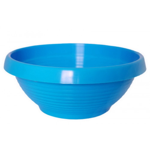 Вазон Лотос 240 с подставкой голубой