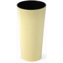 Вазон Лилия напольный 250 со вставкой 536-74 кремовый