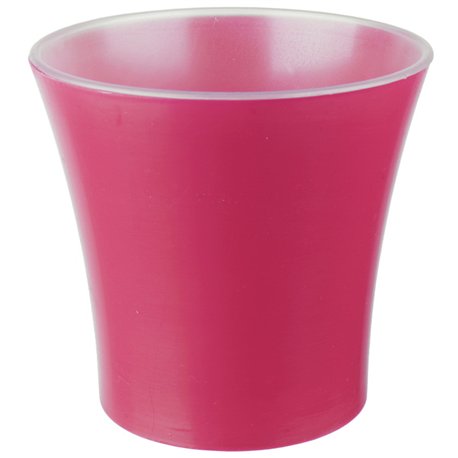 Вазон для орхидеи Кс 120 со вставкой малиновый