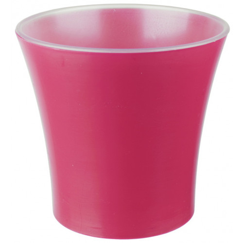 Вазон для орхідеї Кс 140 зі вставкою малиновий