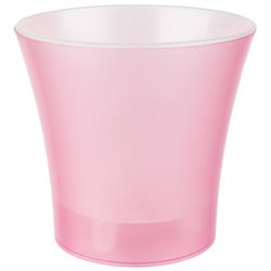 Вазон для орхідеї Кс 140 зі вставкою рожевий прозорий