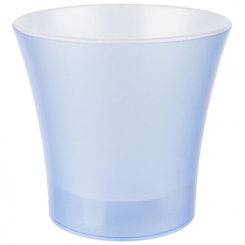 Вазон для орхидеи Кс 155 со вставкой голубой прозрачный