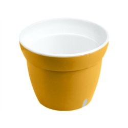 Вазон для орхідеї Кс 240 зі вставкою жовтий