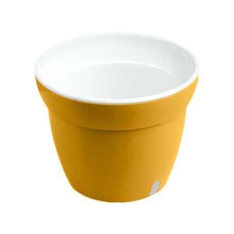 Вазон для орхидеи Кс 240 со вставкой желтый