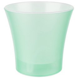 Вазон для орхідеї Кс 140 зі вставкою зелений прозорий