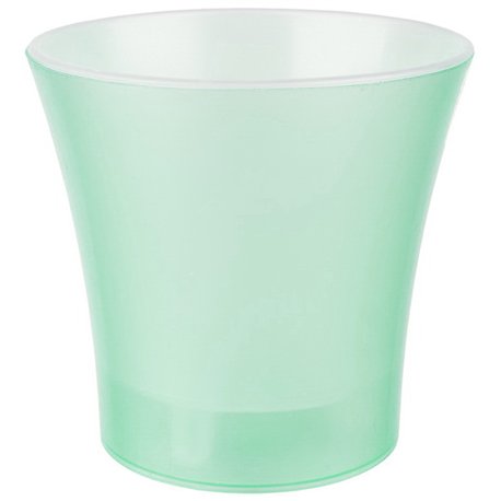 Вазон для орхідеї Кс 140 зі вставкою зелений прозорий