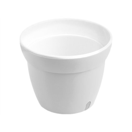 Вазон для орхидеи Кс 240 со вставкой белый
