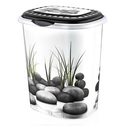 Корзина для білизни OZER-D-0012-X04 з малюнком 41л Каміння