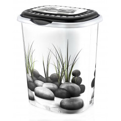 Корзина для білизни OZER-D-0012-X04 з малюнком 41л Каміння