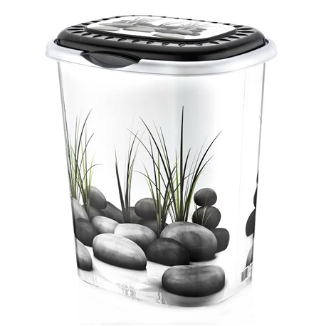 Корзина для білизни OZER-D-0012-X04 з малюнком 41л Каміння