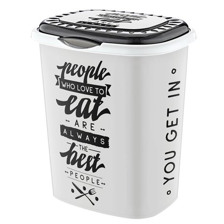 Корзина для білизни OZER-D-0012-X137 з малюнком 41л People білий