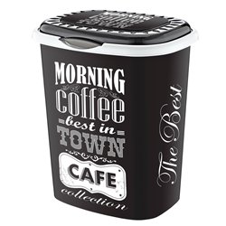 Корзина для белья OZER-D-0012-X138 с рисунком 41л черный кофе