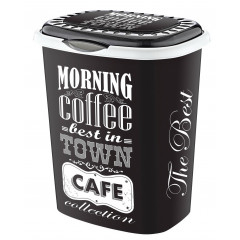 Корзина для белья OZER-D-0012-X138 с рисунком 41л черный кофе