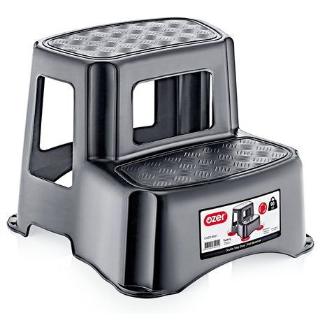 Табурет-драбинка OZER-B-001 2 сходинки антрацит