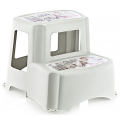 Табурет-драбинка OZER-B-004 2 сходинки Париж кремовий