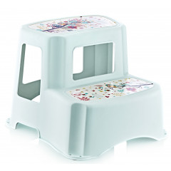 Табурет-лесенка OZER-B-004 2 ступеньки белый