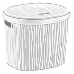 Кошик OZER-DL-012 WAWY 17л з кришкою білий