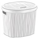 Корзина OZER-DL-012 WAWY 17л с крышкой белый
