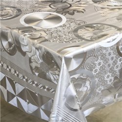 Клейонка 1,40*20м рулон золото-срібло 209S