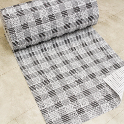 Аквамат 0,80м рулон 15м Aqua Flex 6501 чорний шахи