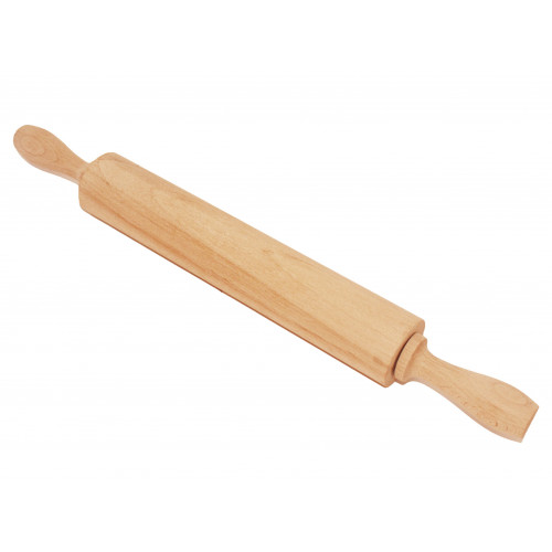 Скалка дерево вращающая на металлической оси 42см рабочая 25 D4,5