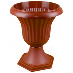 Вазон на ніжці ребристий Кс 14л теракот